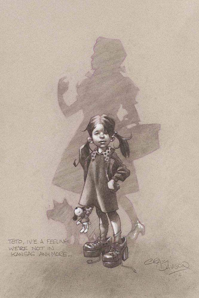 Toto, I’ve a Feeling We’re Not in Kansas Anymore… (Sketch) - SOLD OUT by artist Craig Davison - Wyecliffe Galleries