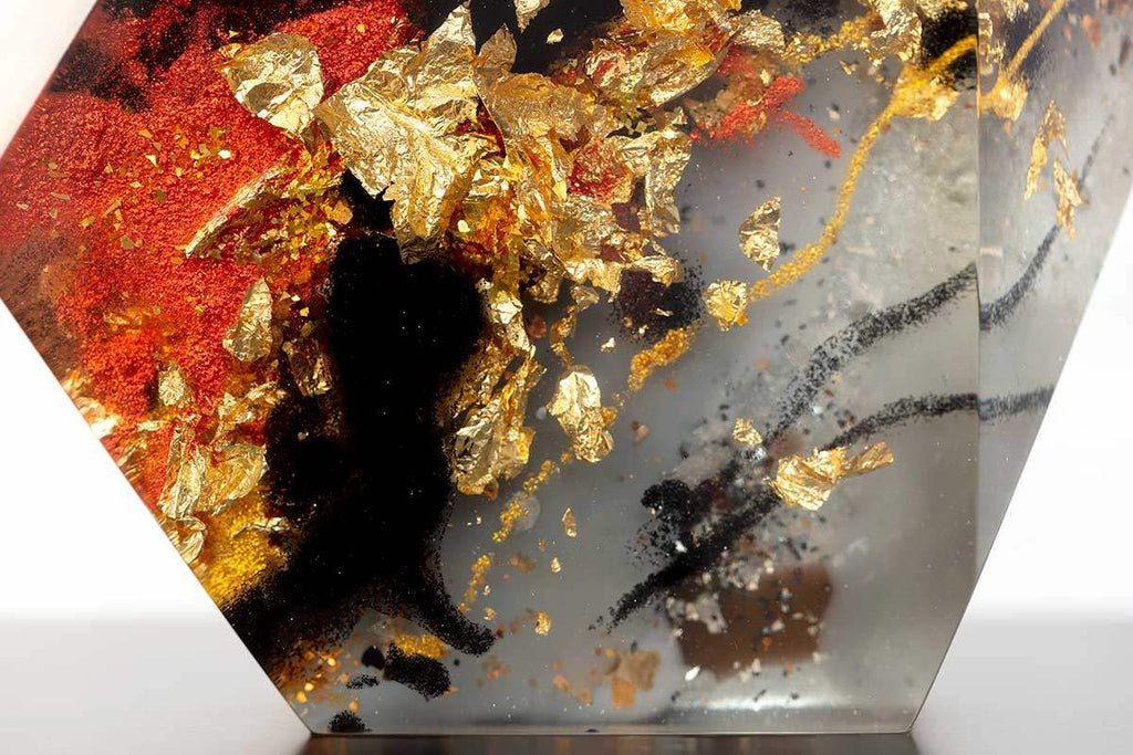 Golden Blaze - Original Sculpture - SOLD by artist Craig Foord - Wyecliffe Galleries