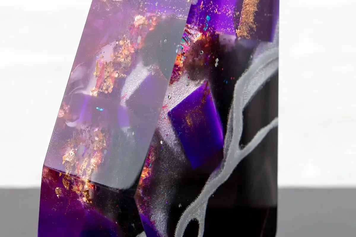 Purple Rain - Original Sculpture by artist Craig Foord - Wyecliffe Galleries