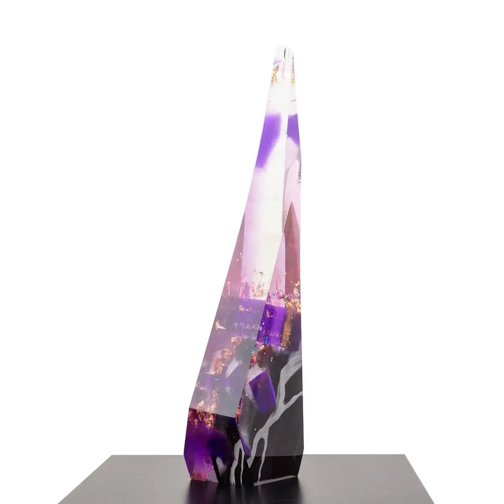 Purple Rain - Original Sculpture by artist Craig Foord - Wyecliffe Galleries