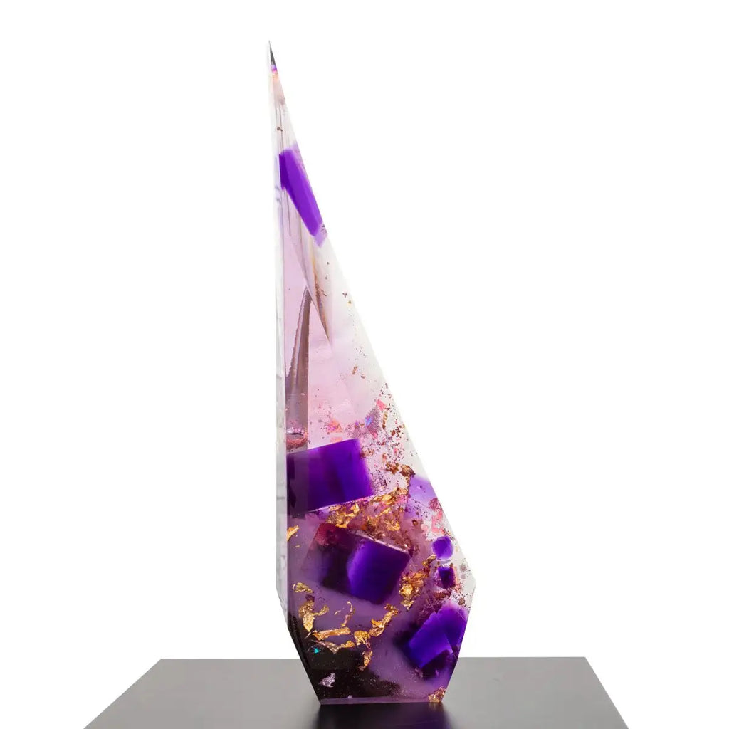 Purple Rain - Original Sculpture by artist Craig Foord - Wyecliffe Galleries