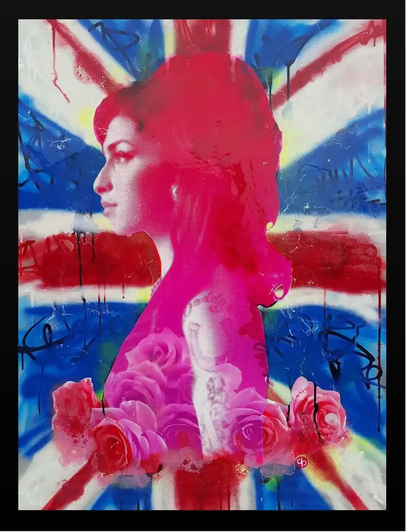 Amy - Union Jack - SOLD by artist Dan Pearce - Wyecliffe Galleries