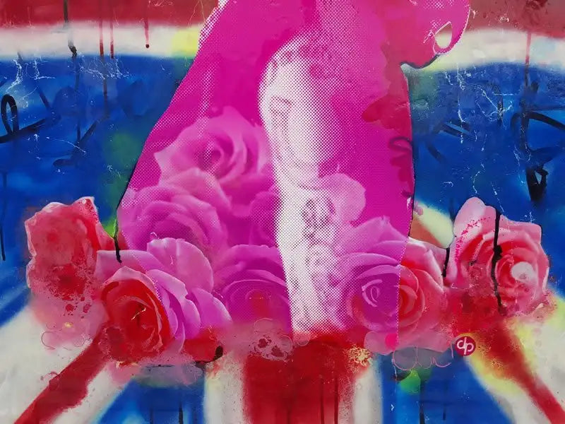 Amy - Union Jack - SOLD by artist Dan Pearce - Wyecliffe Galleries