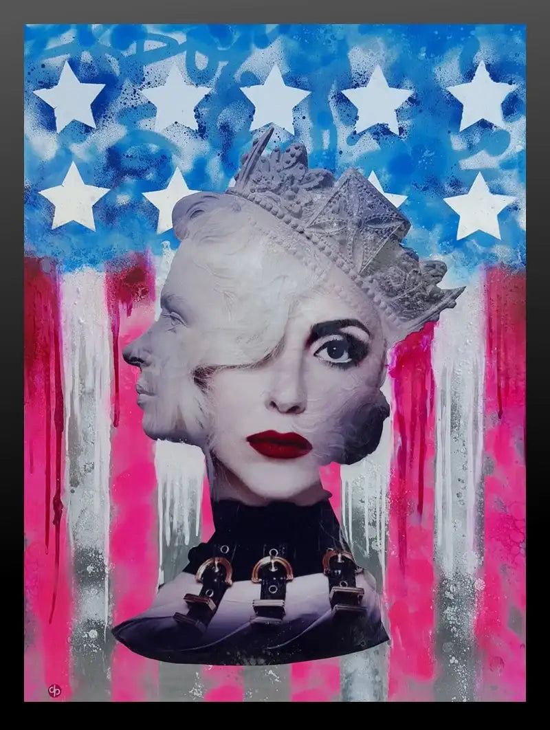 Poker Face (Lady Gaga) by artist Dan Pearce - Wyecliffe Galleries