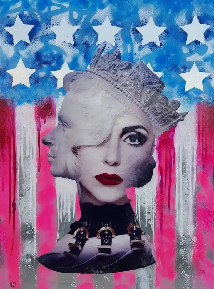 Poker Face (Lady Gaga) by artist Dan Pearce - Wyecliffe Galleries
