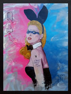 Queen of Clubs (Kate Moss) by artist Dan Pearce - Wyecliffe Galleries