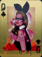 Queen of Clubs - SOLD by artist Dan Pearce - Wyecliffe Galleries