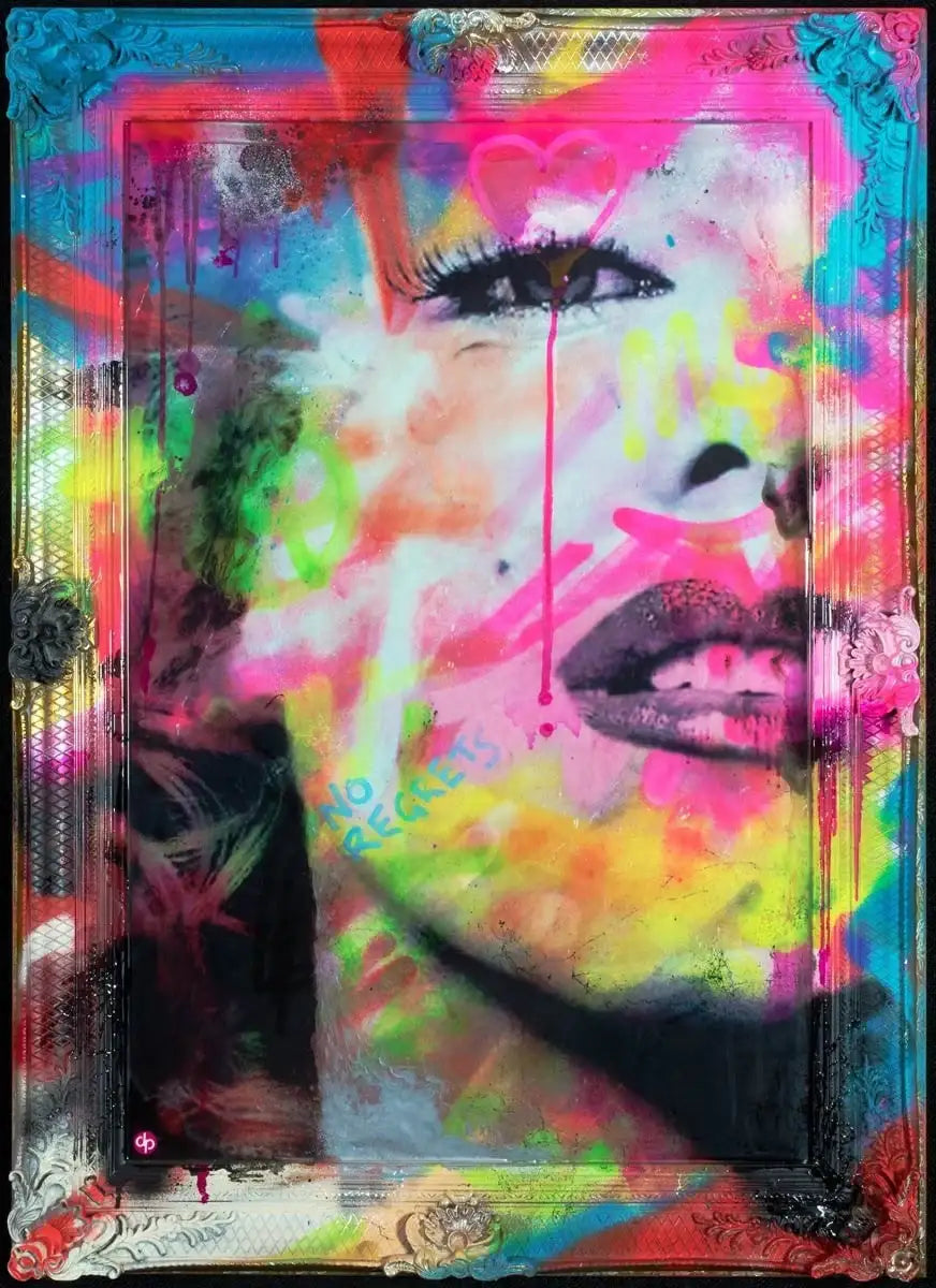 Vibrant Marilyn, Imperfection is Beauty by artist Dan Pearce - Wyecliffe Galleries