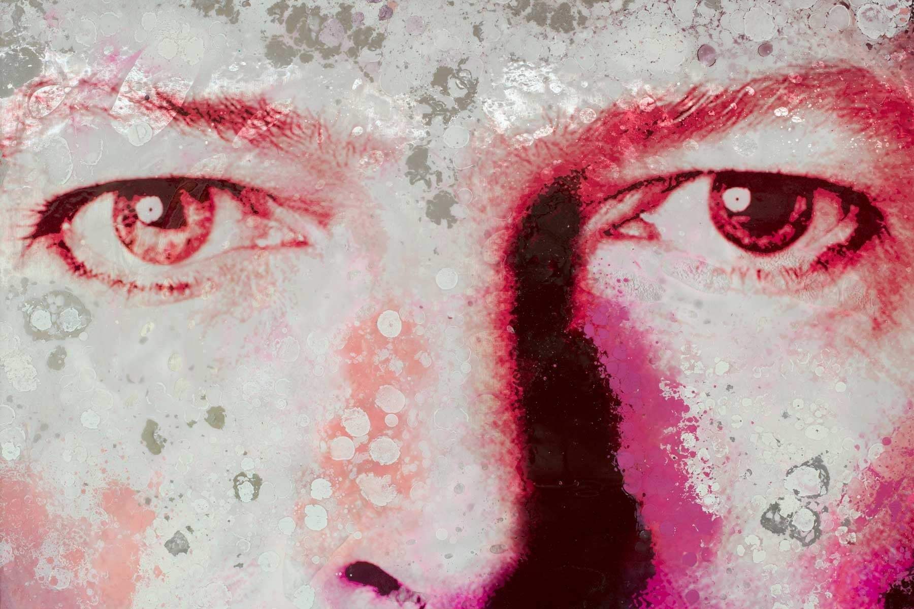 While Colour Lights Up Your Face (Bowie) by artist Dan Pearce - Wyecliffe Galleries