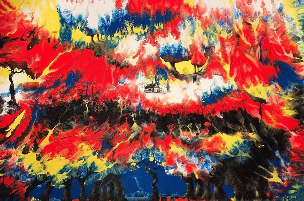 Worlds Apart I by artist Daniel Diaz - Wyecliffe Galleries