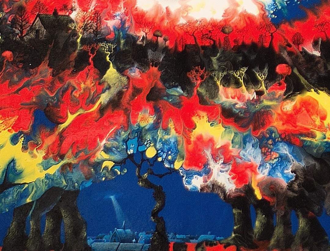 Worlds Apart I by artist Daniel Diaz - Wyecliffe Galleries