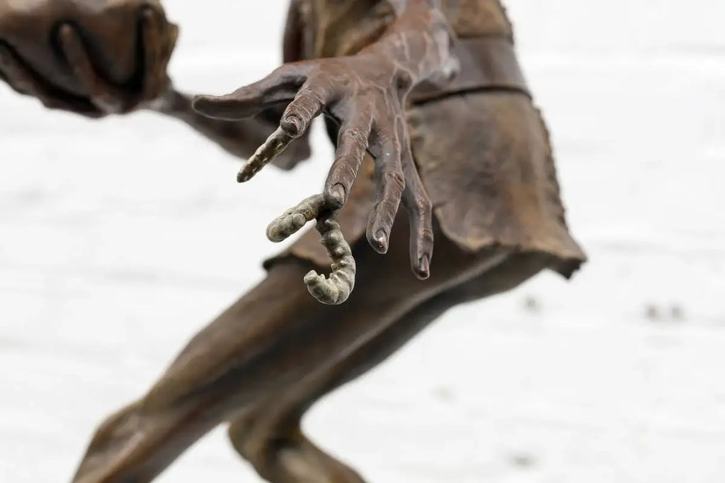 Caterpillar Spiller - Bronze Sculpture (Large) - Edition by artist David Goode - Wyecliffe Galleries