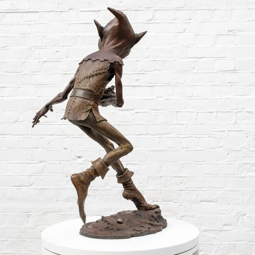 Caterpillar Spiller - Bronze Sculpture (Large) - Edition by artist David Goode - Wyecliffe Galleries