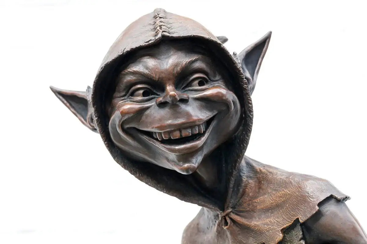 Caterpillar Spiller - Bronze Sculpture (Large) - Edition by artist David Goode - Wyecliffe Galleries