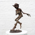 Caterpillar Spiller - Bronze Sculpture (Large) - Edition by artist David Goode - Wyecliffe Galleries