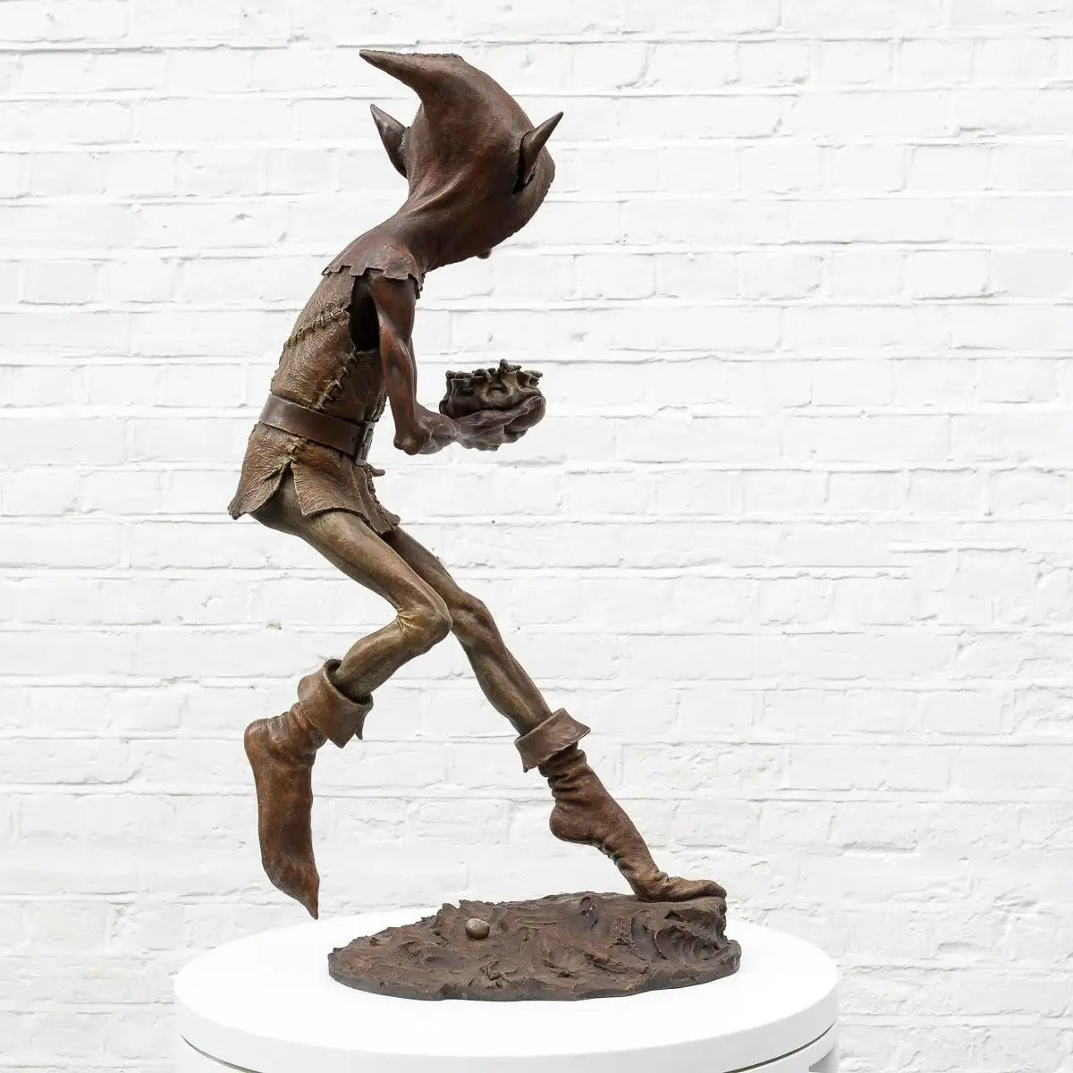 Caterpillar Spiller - Bronze Sculpture (Large) - Edition by artist David Goode - Wyecliffe Galleries