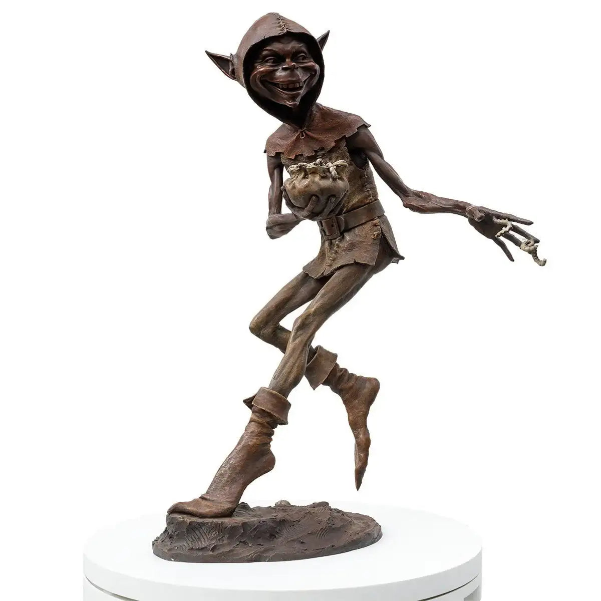 Caterpillar Spiller - Bronze Sculpture (Large) - Edition by artist David Goode - Wyecliffe Galleries