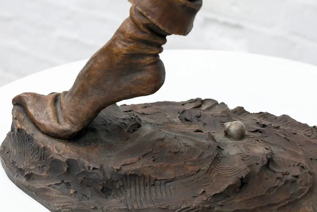 Caterpillar Spiller - Bronze Sculpture (Large) - Edition by artist David Goode - Wyecliffe Galleries