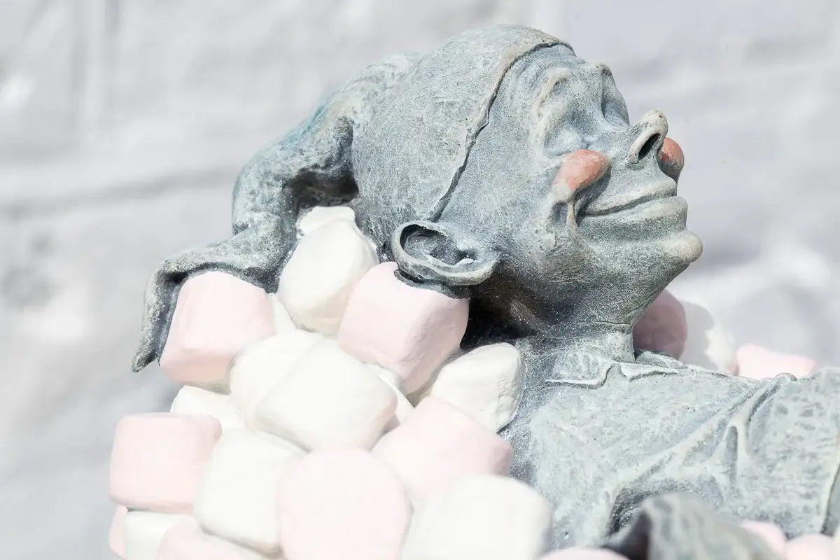 Comfort Food - Bronze Sculpture (Miniature) - Edition by artist David Goode - Wyecliffe Galleries