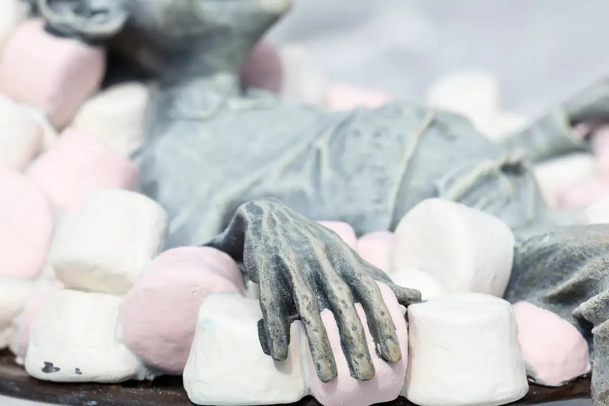 Comfort Food - Bronze Sculpture (Miniature) - Edition by artist David Goode - Wyecliffe Galleries