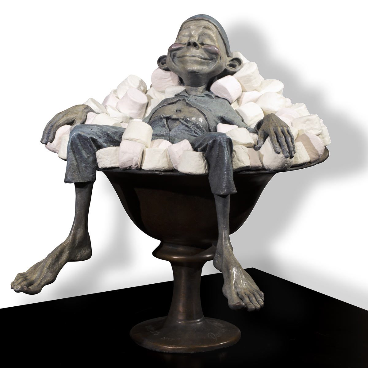 Comfort Food ( Medium ) - Bronze Sculpture David Goode Sculpture