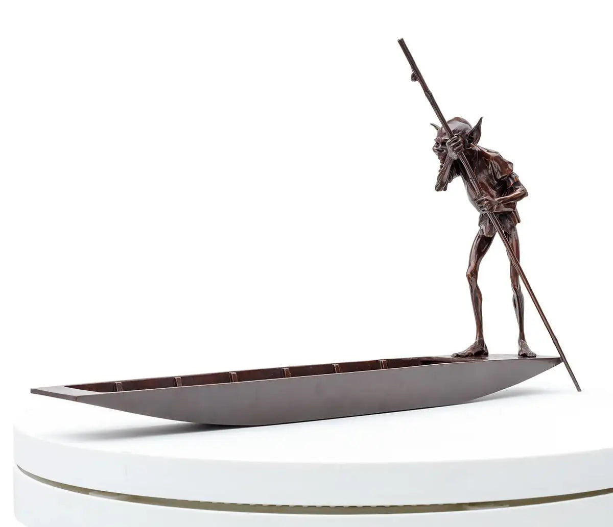 Ferryman - Bronze Sculpture (Miniature) - Edition by artist David Goode - Wyecliffe Galleries