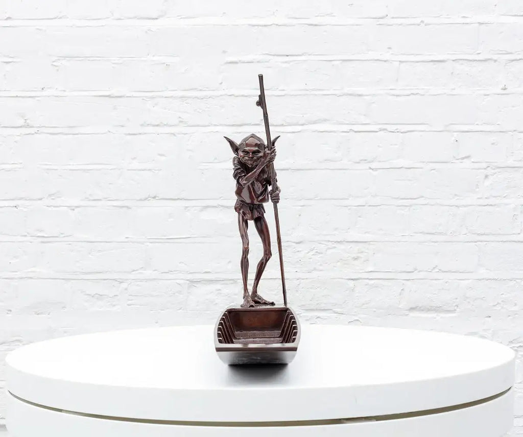 Ferryman - Bronze Sculpture (Miniature) - Edition by artist David Goode - Wyecliffe Galleries
