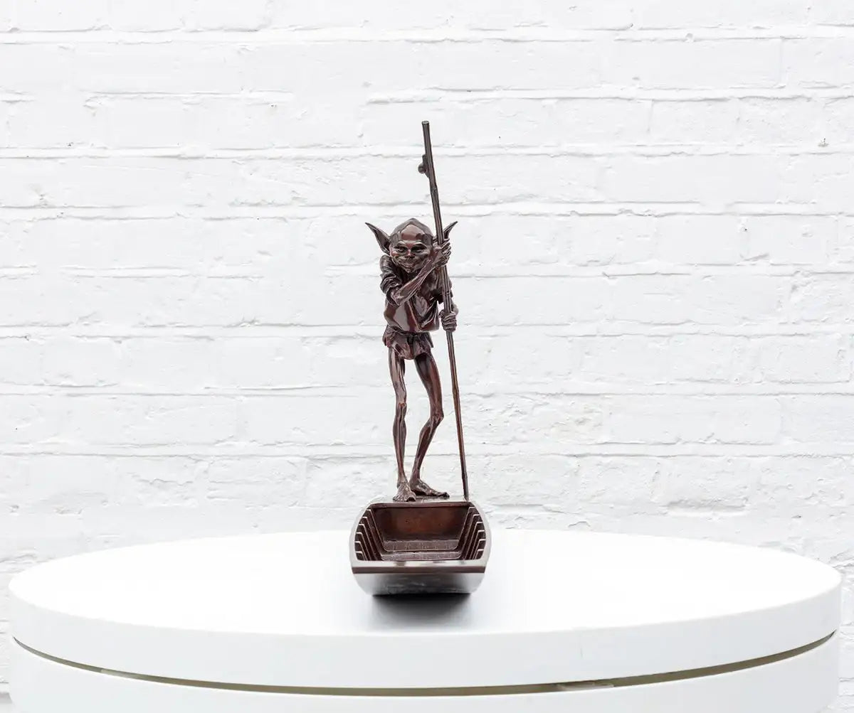 Ferryman - Bronze Sculpture (Miniature) - Edition by artist David Goode - Wyecliffe Galleries