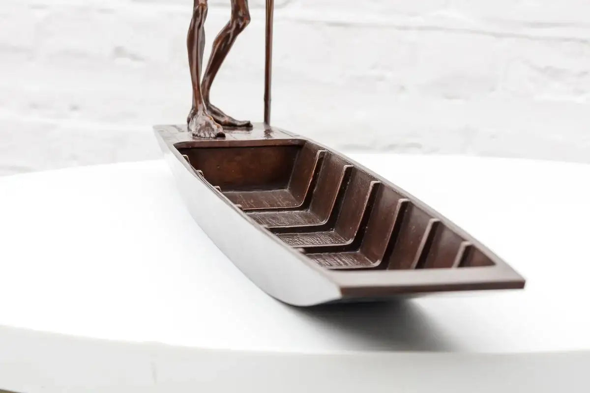 Ferryman - Bronze Sculpture (Miniature) - Edition by artist David Goode - Wyecliffe Galleries