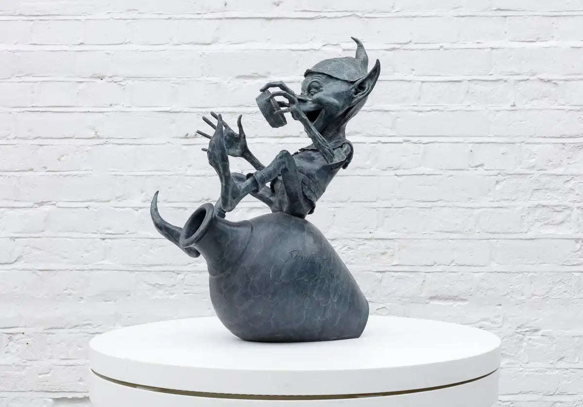 Jackpot - Bronze Sculpture (Medium) - Edition - SOLD by artist David Goode - Wyecliffe Galleries