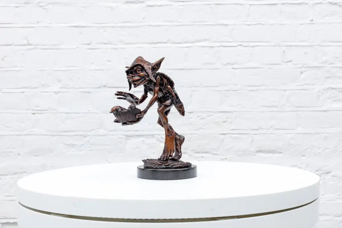 Keep Off The Grass - Bronze Sculpture (Miniature) - Edition by artist David Goode - Wyecliffe Galleries