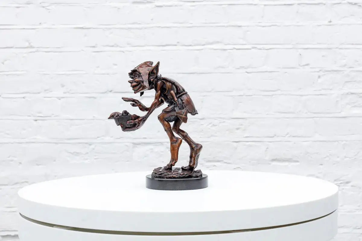 Keep Off The Grass - Bronze Sculpture (Miniature) - Edition by artist David Goode - Wyecliffe Galleries