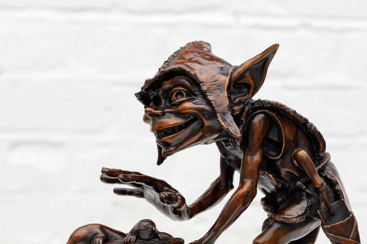 Keep Off The Grass - Bronze Sculpture (Miniature) - Edition by artist David Goode - Wyecliffe Galleries