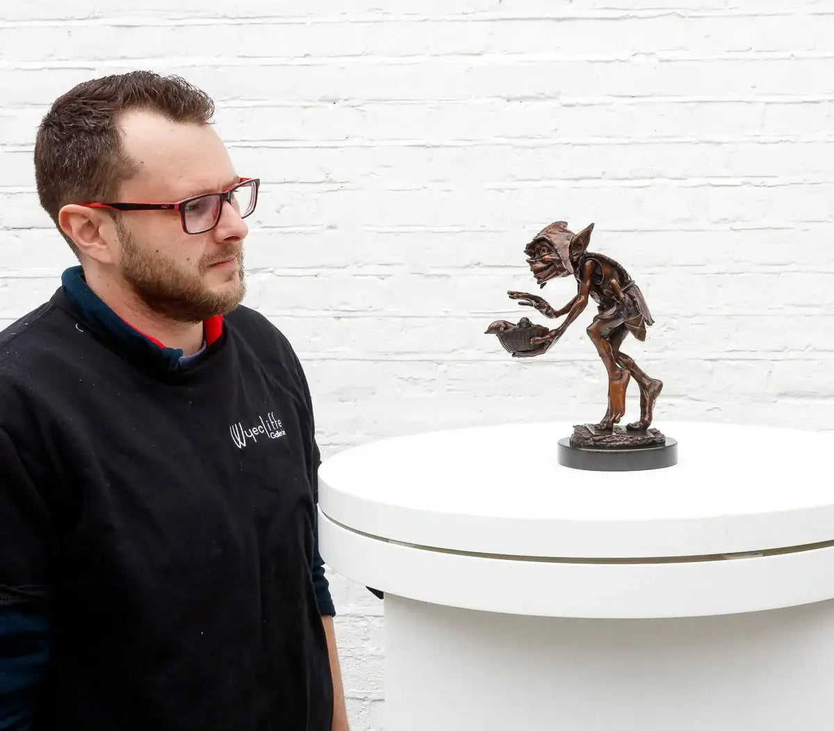 Keep Off The Grass - Bronze Sculpture (Miniature) - Edition by artist David Goode - Wyecliffe Galleries