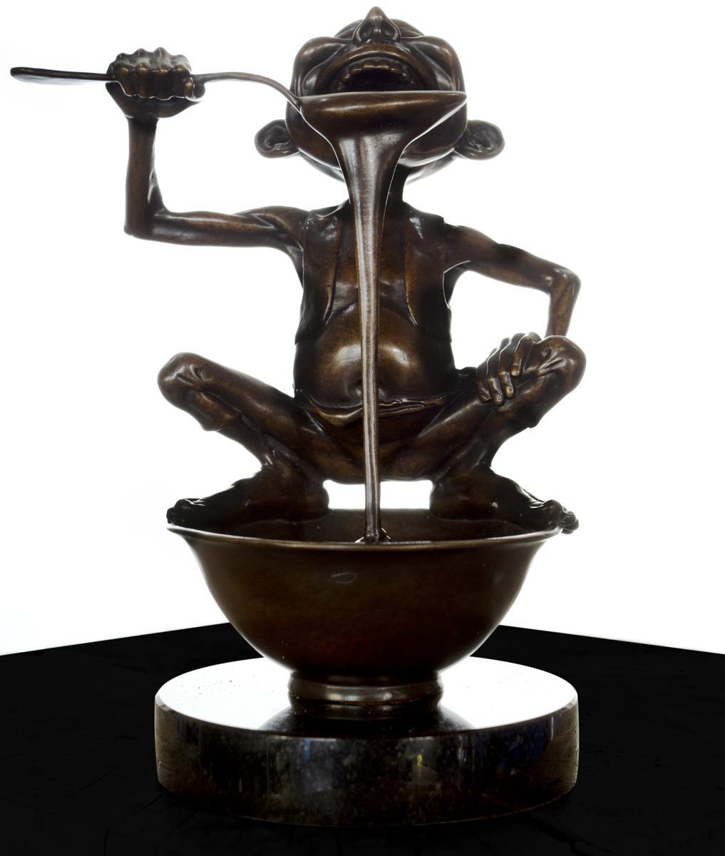 Little Pudding - Bronze Sculpture David Goode Loose
