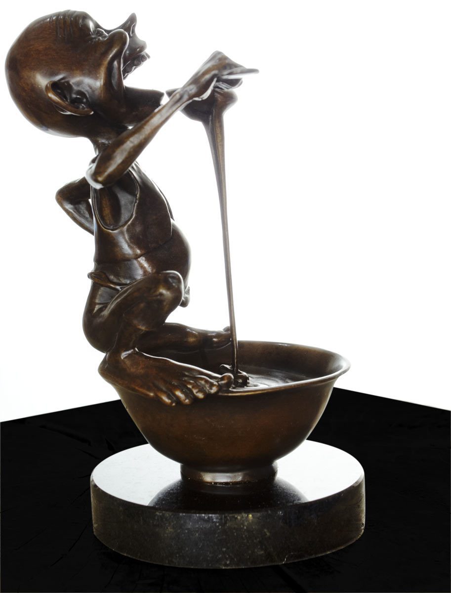 Little Pudding - Bronze Sculpture David Goode Loose