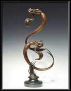 Mermaids - Bronze Sculpture (Miniature) by artist David Goode - Wyecliffe Galleries