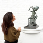 Mischief - Bronze Sculpture (Medium) - LAST Edition by artist David Goode - Wyecliffe Galleries