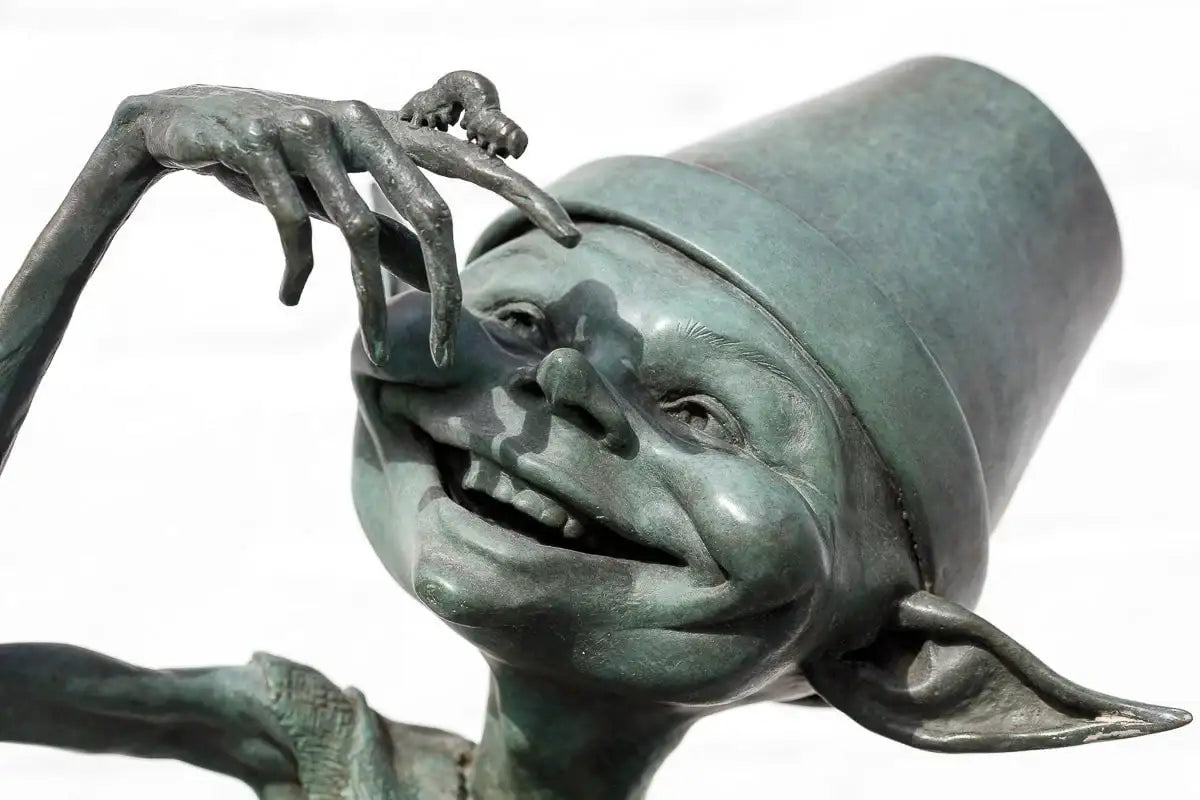 Mischief - Bronze Sculpture (Medium) - LAST Edition by artist David Goode - Wyecliffe Galleries