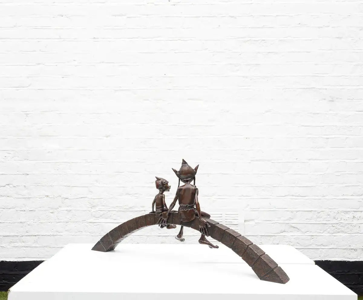 Parenthood Segment - Bronze Sculpture (Large) - Edition by artist David Goode - Wyecliffe Galleries