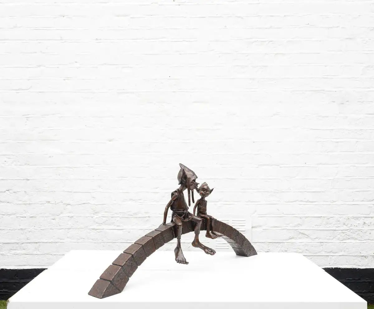 Parenthood Segment - Bronze Sculpture (Large) - Edition by artist David Goode - Wyecliffe Galleries