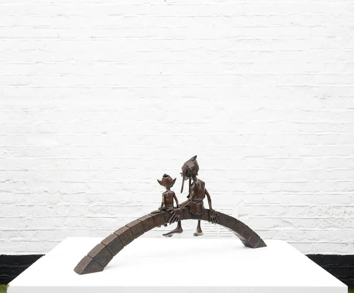 Parenthood Segment - Bronze Sculpture (Large) - Edition by artist David Goode - Wyecliffe Galleries