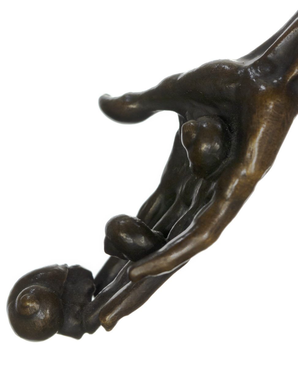 Snailmaker - Bronze Sculpture David Goode Sculpture