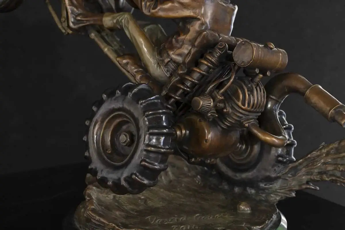 Vroom - Bronze Sculpture (Miniature) - Edition by artist David Goode - Wyecliffe Galleries