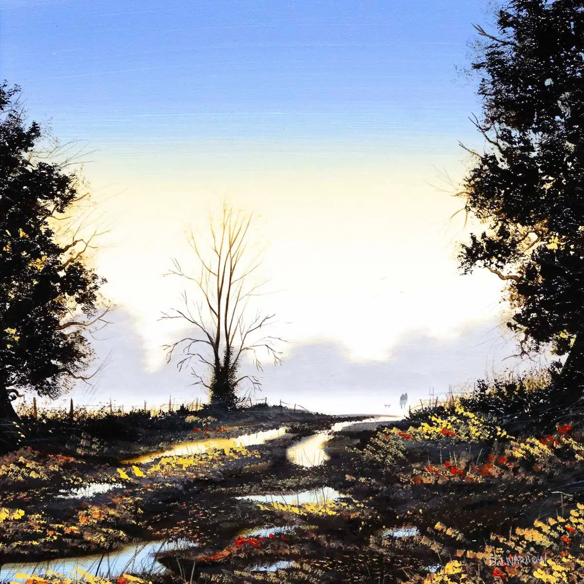 Meandering Down The River - Original - SOLD by artist David James Warilow - Wyecliffe Galleries