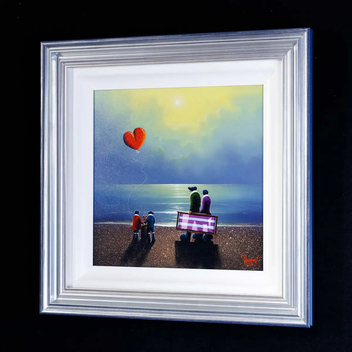 A Family Day Out - Original - SOLD by artist David Renshaw - Wyecliffe Galleries
