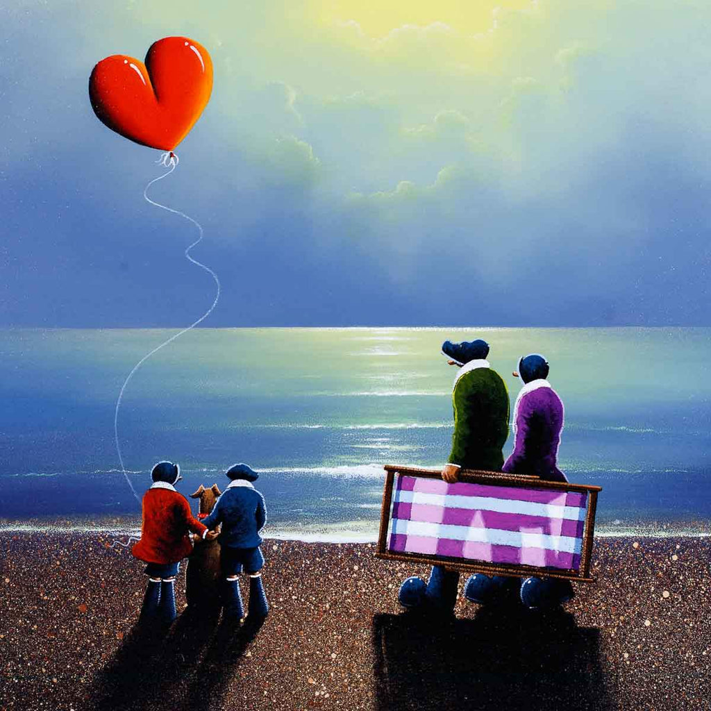 A Family Day Out - Original - SOLD by artist David Renshaw - Wyecliffe Galleries