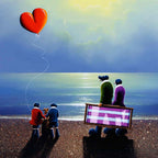A Family Day Out - Original - SOLD by artist David Renshaw - Wyecliffe Galleries