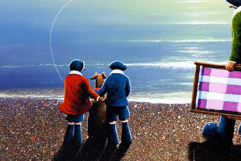 A Family Day Out - Original - SOLD by artist David Renshaw - Wyecliffe Galleries