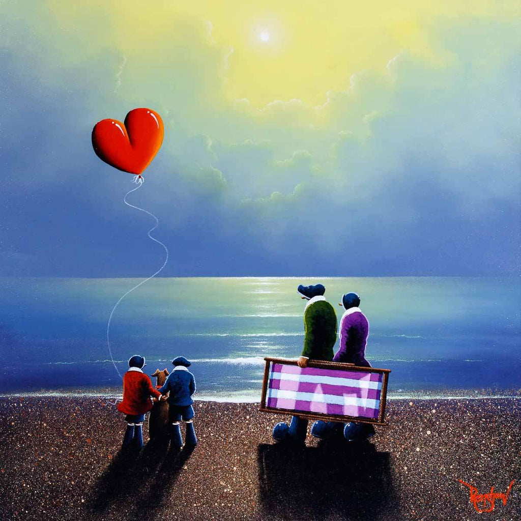 A Family Day Out - Original - SOLD by artist David Renshaw - Wyecliffe Galleries